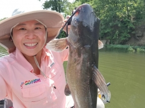 Michelle bday 2019 catfish on fly